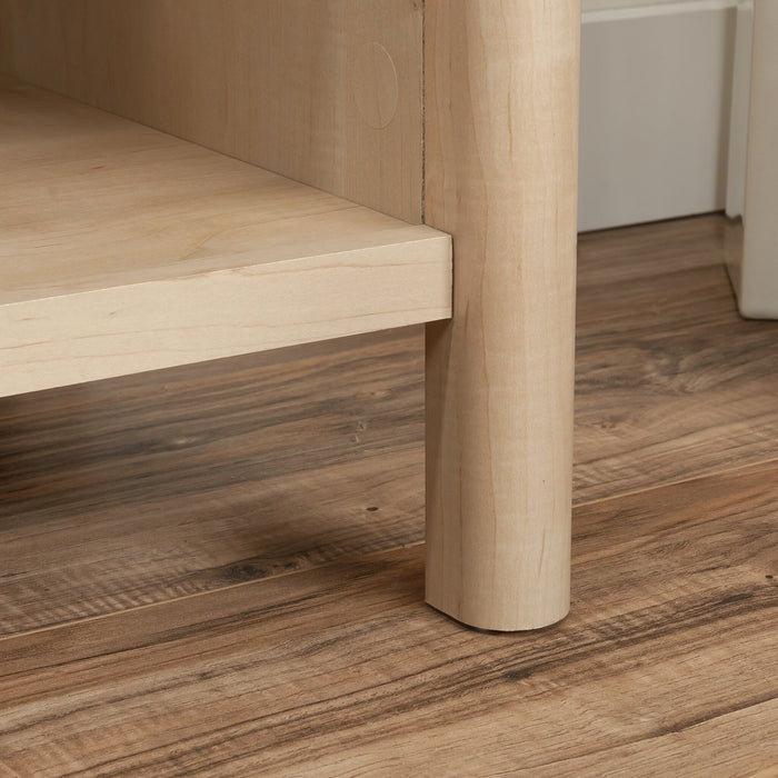 Bibliothèque Whitaker Point de 31,5 po de qualité commerciale à 5 tablettes - érable naturel