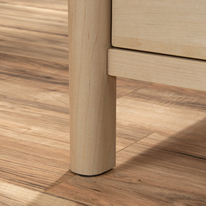 Bureau d’ordinateur Whitaker Point de 59,06 po de qualité commerciale à 3 tiroirs avec armoire - érable naturel