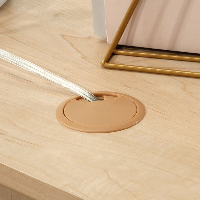 Bureau de direction Whitaker Point de 65,98 po de qualité commerciale à 5 tiroirs avec armoire - érable naturel