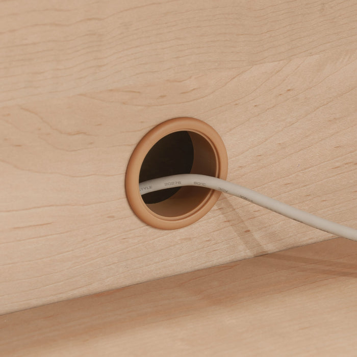 Bahut Whitaker Point de 66,73 po de qualité commerciale avec tiroir et armoires - érable naturel