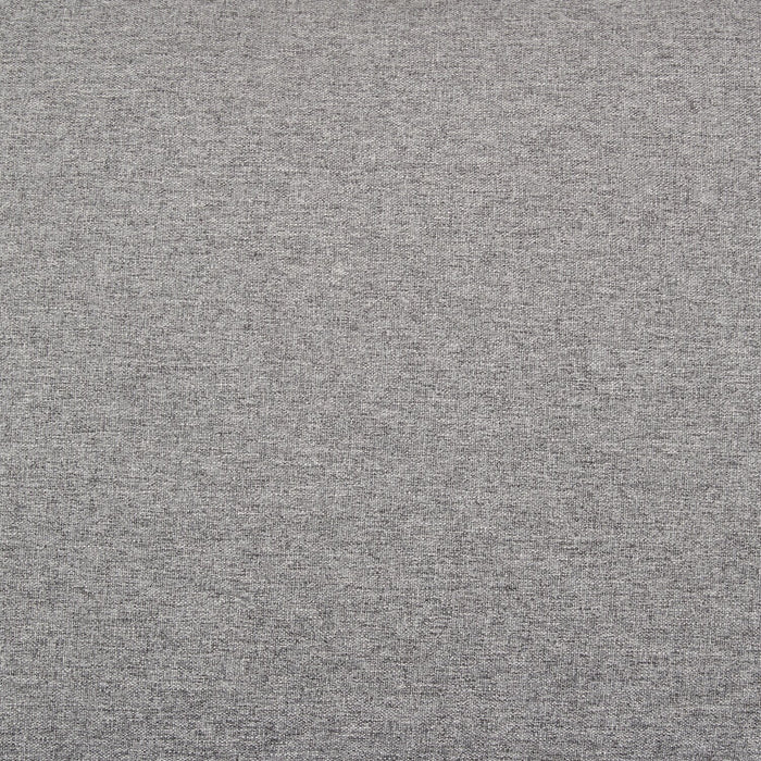 Sofa-lit Wilson de 77,5 po en tissu d’apparence lin avec coussins de dossier rabattables et pattes en métal - gris Solis 