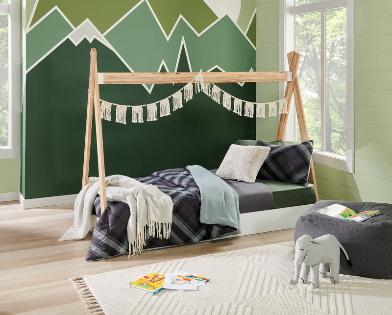 Ensemble d'édredon William 3 pièces pour lit simple - gris