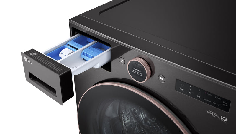 Laveuse à chargement frontal 5,8 pi³ et sécheuse électrique 7,4 pi³ avec technologie TurboSteamMD LG