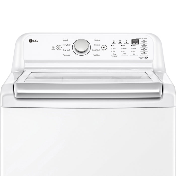 Laveuse haute efficacité LG à chargement par le haut de 5,8 pi³ - blanche - WT7150CW