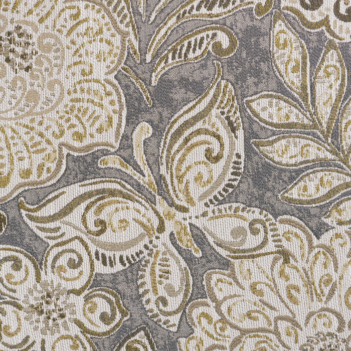 Sofa Wynn de 93 po fabriqué au Canada en tissu de chenille avec bordure de clous décoratifs et pattes en oignon en bois - taupe