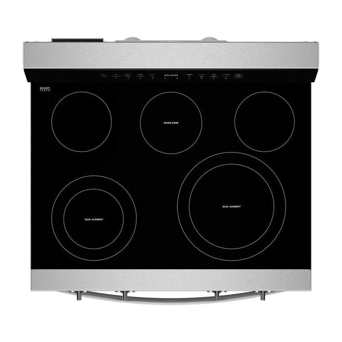 Cuisinière électrique Whirlpool de 5,3 pi3 et de 30 po avec friture à air sans préchauffage - acier inoxydable résistant aux traces de doigts - YWFES7030SZ