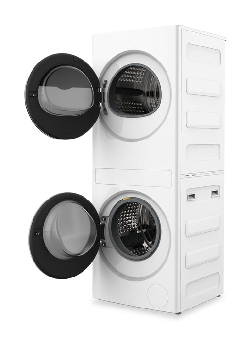 Laveuse de 3,2 pi3 et sécheuse électrique de 4,3 pi3 de Whirlpool - blanches - YWFH5424SW