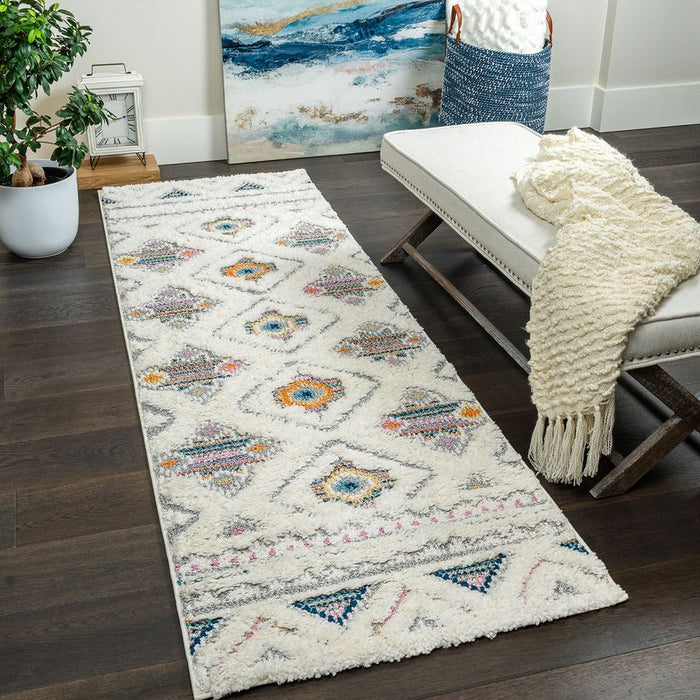 Carpette à poil long Lola bohème - 2 pi 7 po x 8 pi