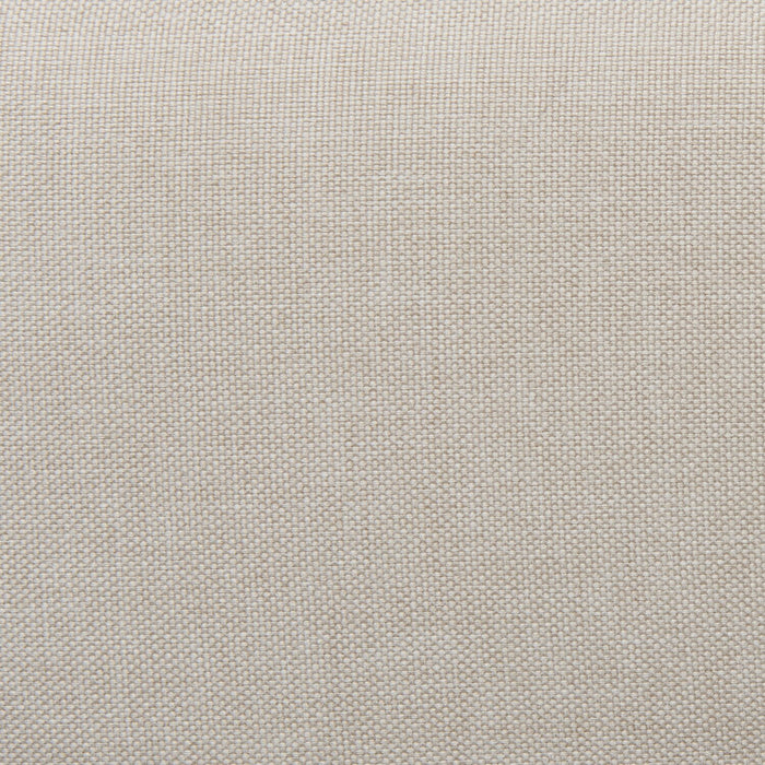 Lit rembourré Zara en tissu d’apparence lin beige avec capitonnage à boutons - format grand lit