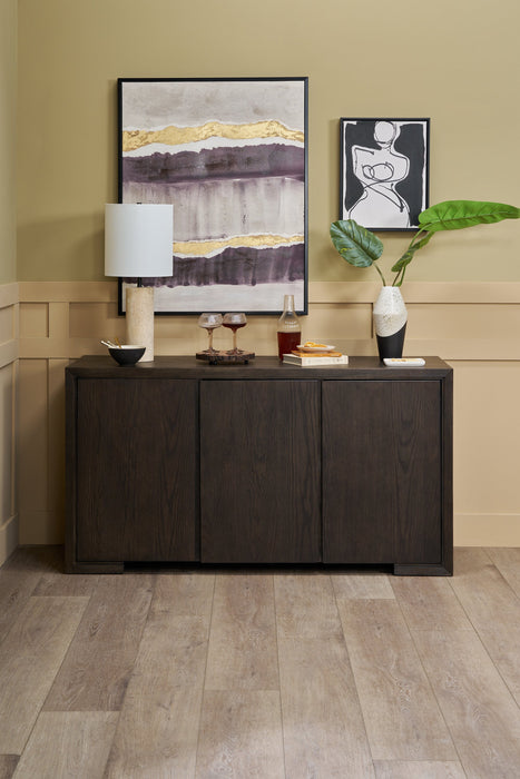 Desserte de salle à manger Zelda de 60 po (L) avec rangement - brun espresso