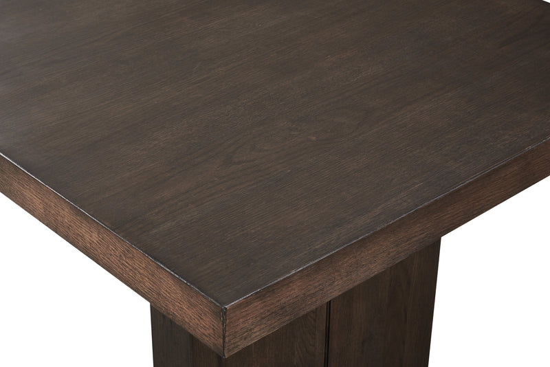 Table de salle à manger Zelda de 78 po à 96 po (L) avec base piédestal - brun espresso