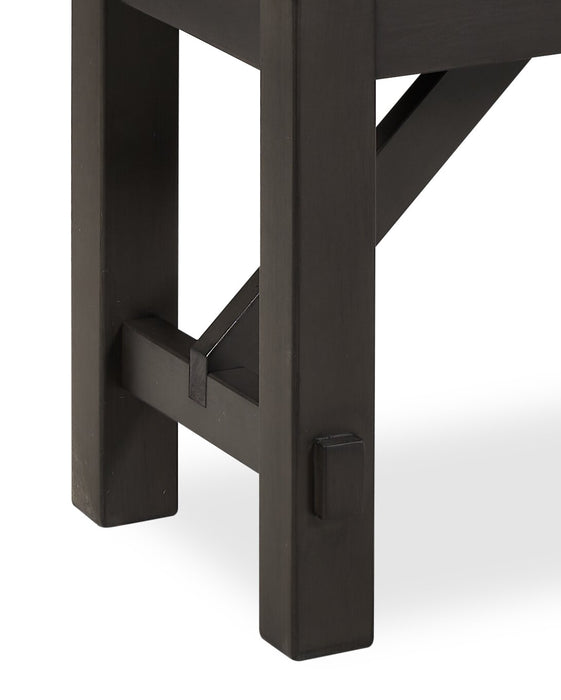 Banc de salle à manger Zao de 60 po (L) en mélamine - brun