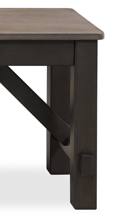 Banc de salle à manger Zao de 60 po (L) en mélamine - brun