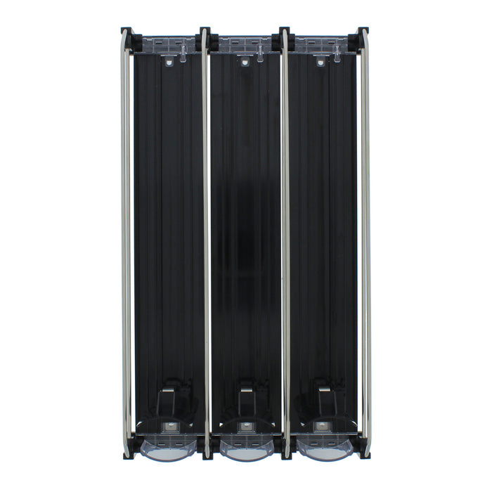Porte-boissons Zephyr de 11,5 po à 3 rangées pour refroidisseur à boissons - noir - PRDC-C03