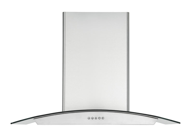 Hotte de cuisinière murale convertible Ancona de 30 po de style auvent en verre - AN-11001SS