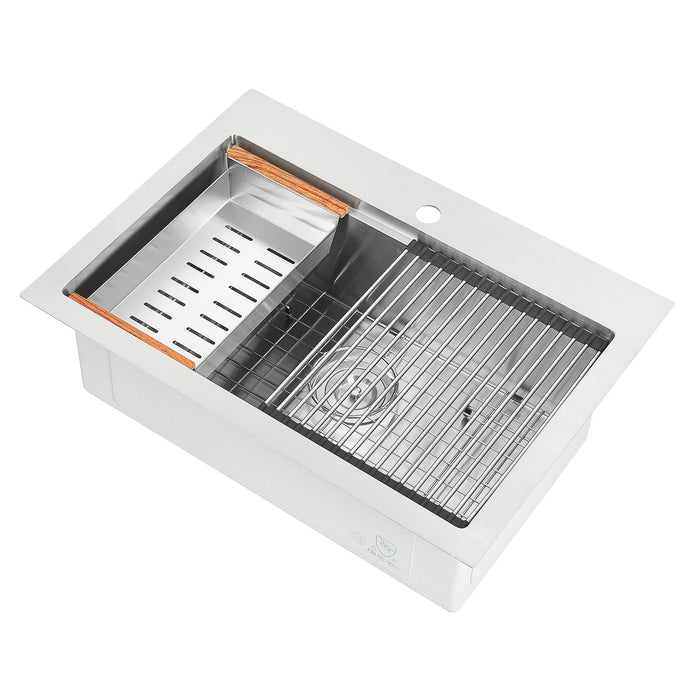 Évier de cuisine poste de travail encastré Ancona de 28 po - AN-3127