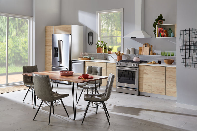 Réfrigérateur KitchenAid de 24 pi³ et de 36 po à portes françaises - acier inoxydable avec fini PrintShieldMC - KRFC704FPS