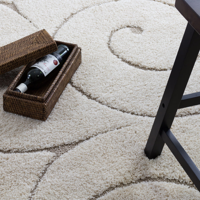 Carpette Oakville Flora crème 3 x 5