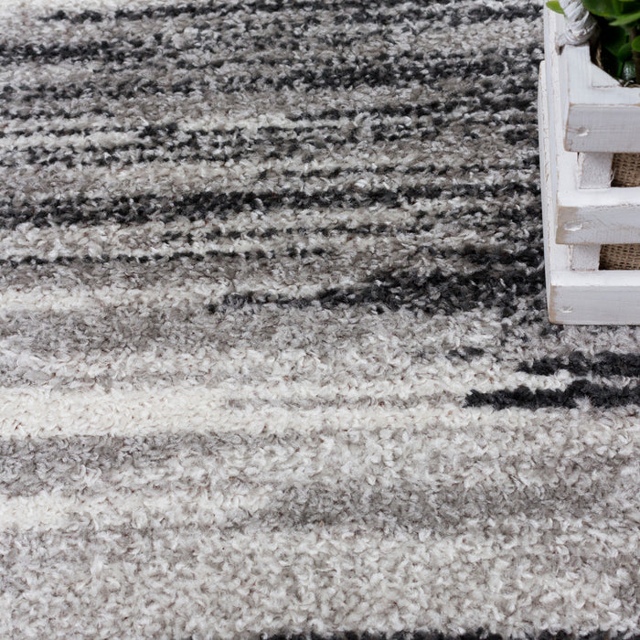 Carpette Lav Waves grise 3 x 5