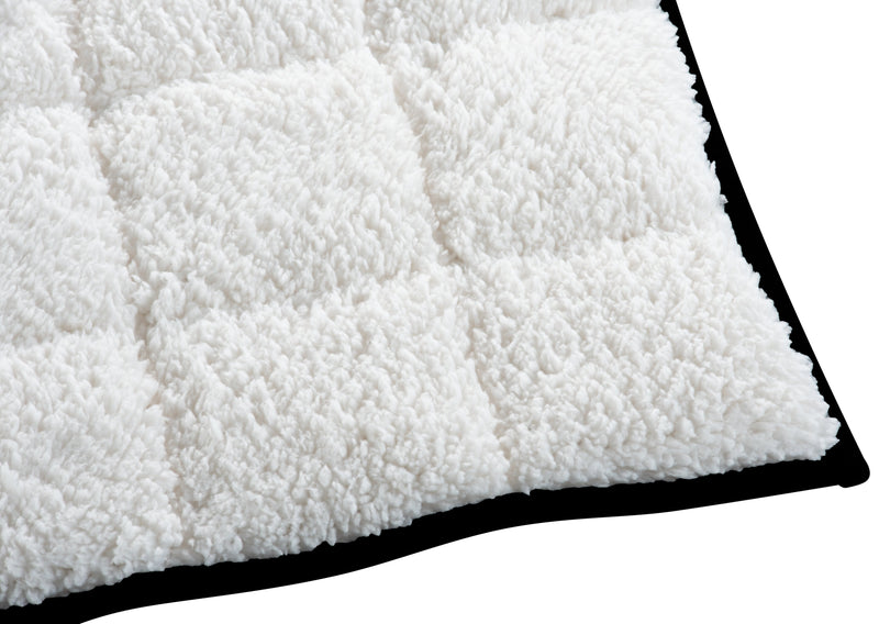 Jeté lesté en sherpa - noir