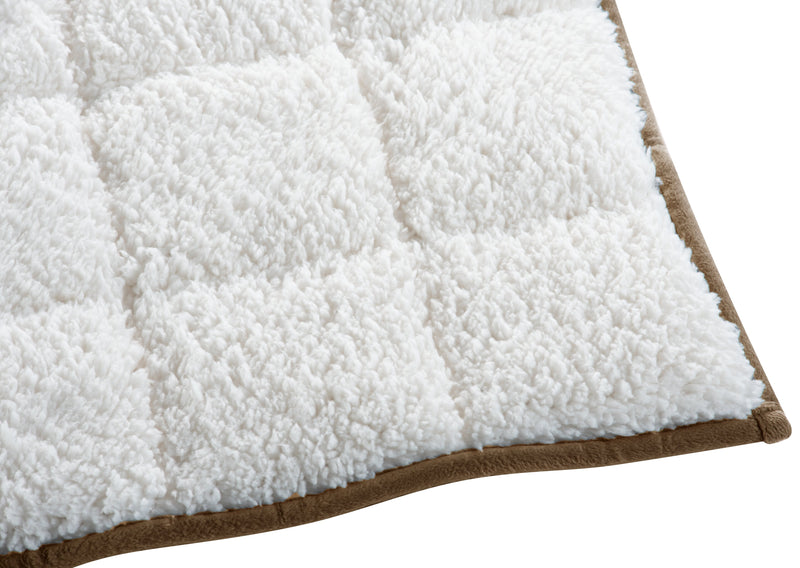 Jeté lesté en sherpa - taupe