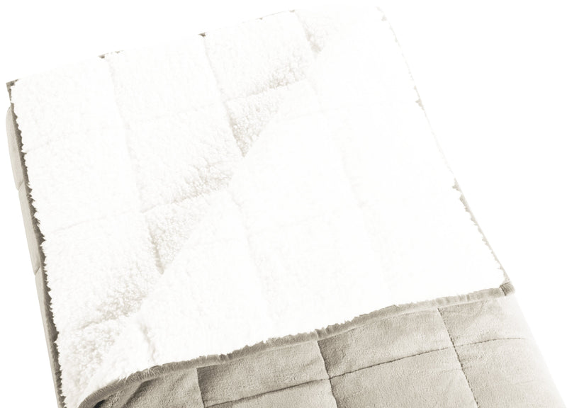 Jeté lesté en sherpa - ivoire