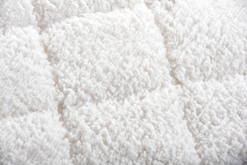 Jeté lesté en sherpa - ivoire