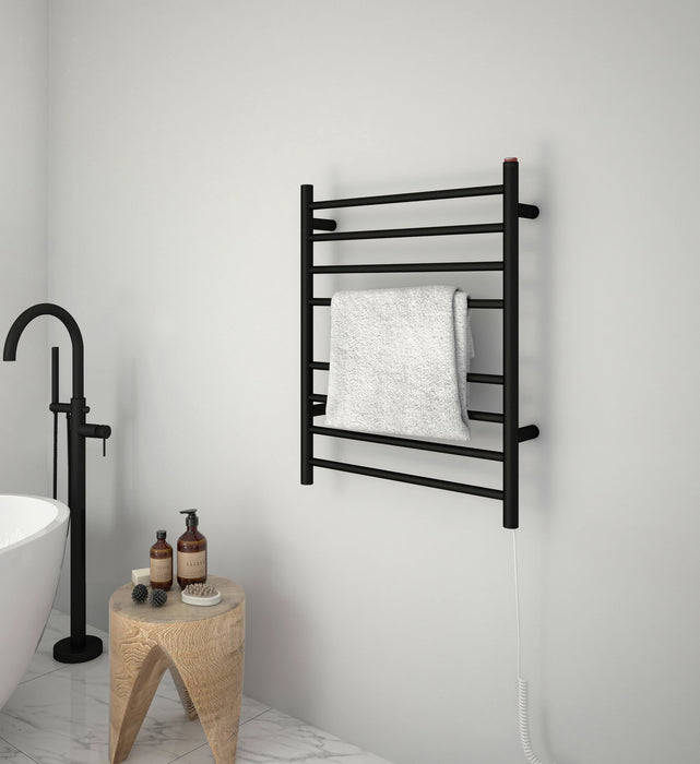 Porte-serviettes chauffant électrique Prestige d’Ancona 8 barres, câblé ou branché - AN-5383