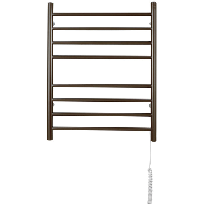 Porte-serviettes chauffant électrique Prestige d’Ancona 8 barres, câblé ou branché - AN-5382