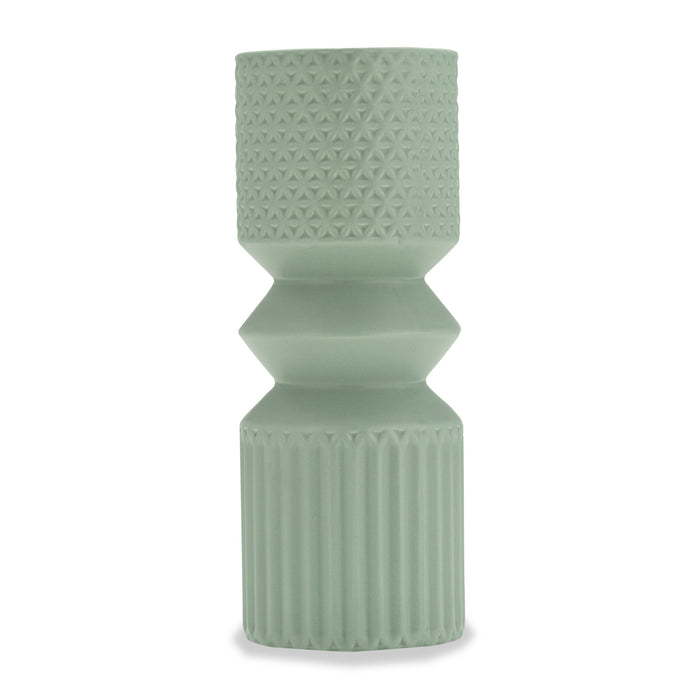 Vase en forme de maillet sauge foncé de 11 po