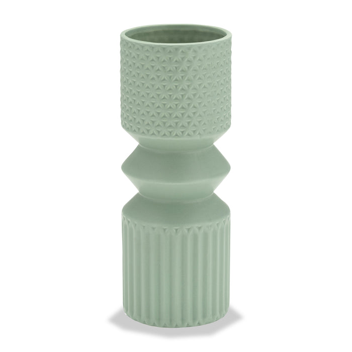 Vase en forme de maillet sauge foncé de 11 po