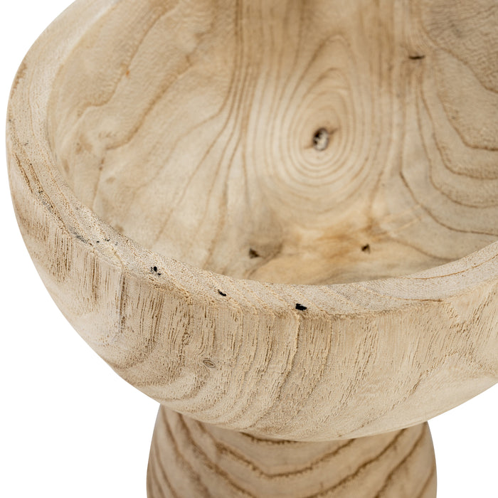 Bol en bois brun de 8 po