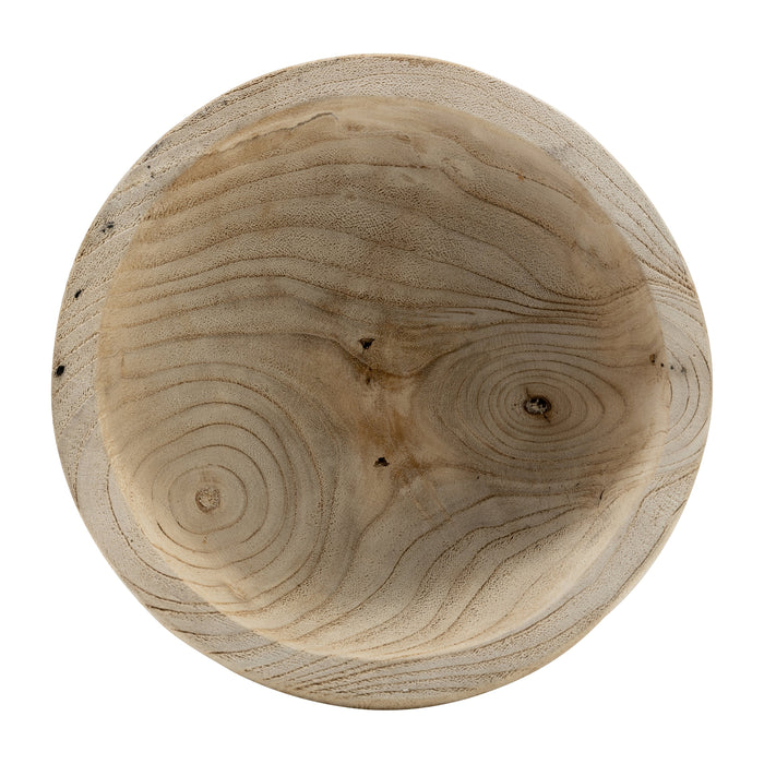 Bol en bois brun de 8 po