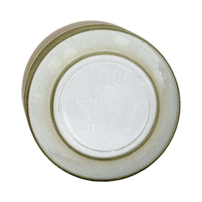 Bougeoir en verre vert de 6 po