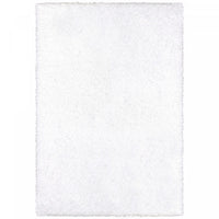 Carpette à poil long Victoria blanche 3 x 5