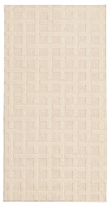 Carpette Brangane ivoire 2 pi 8 po x 4 pi 11 po