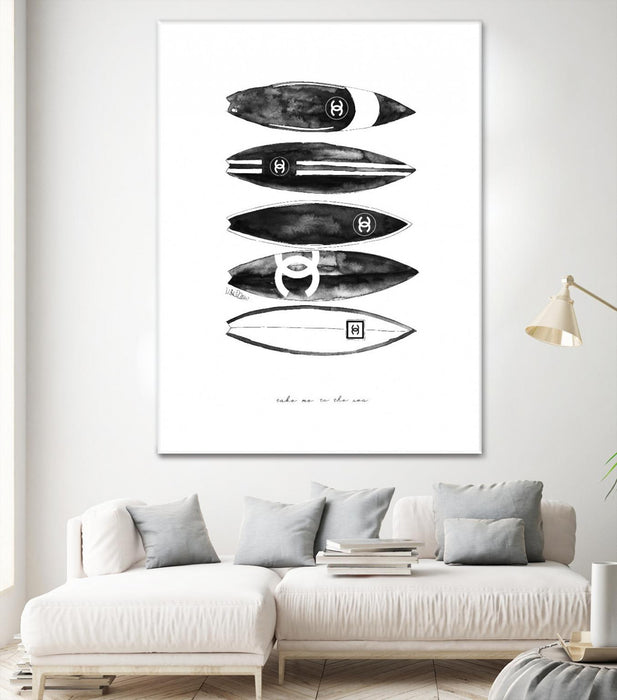Œuvre d’art murale Giant Art « Surf Portrait » 72 x 54