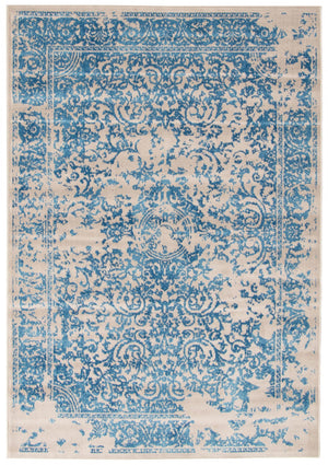 Carpette Corinne bleue 6 pi 7 po x 9 pi 6 po