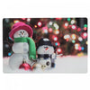 Napperon en plastique avec une image d’ornements bonhomme de neige - ensemble de 12