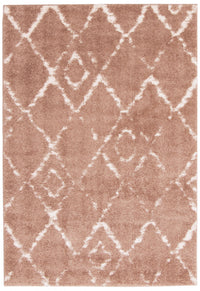 Carpette à poil long Serafina rose 7 pi 10 po x 10 pi 0 po