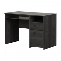 Bureau Tassio avec plateau pour clavier - chêne gris