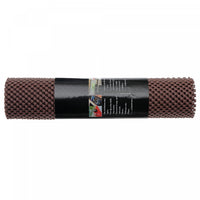 Tapis antidérapant chocolat de 12 po x 59 po en PVC - ensemble de 6 articles de rangement pour la cuisine