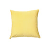 Coussin jaune en chambray avec fermeture à glissière - ensemble de 2 coussins