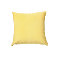 Coussin jaune en chambray avec fermeture à glissière - ensemble de 2 coussins