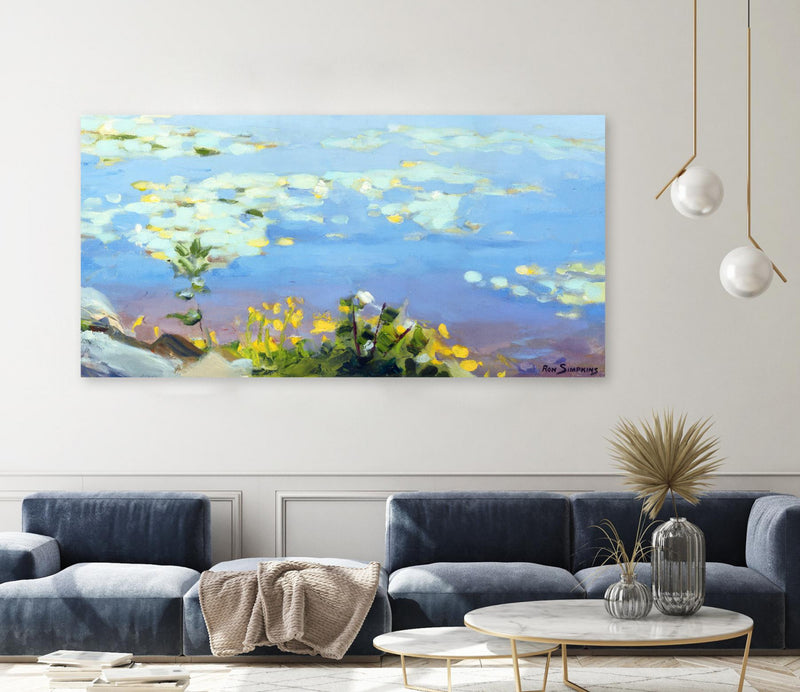 Œuvre d’art murale Giant Art « Little Lily Sunday » 72 x 36