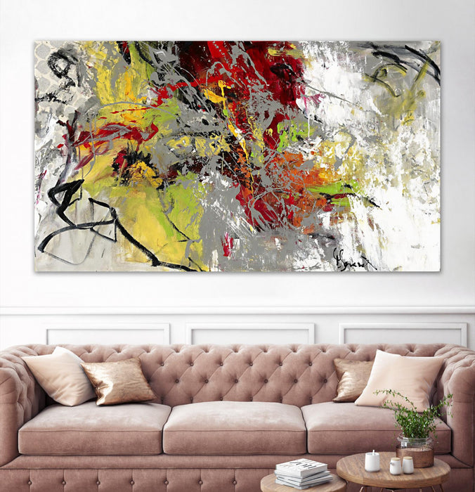 Œuvre d’art murale Giant Art « Peace On Earth » 84 x 48