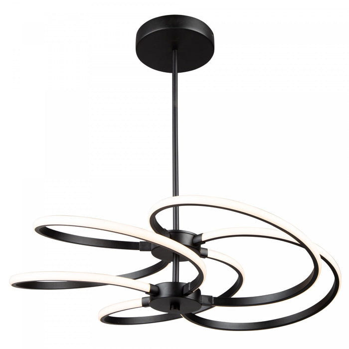 Luminaire suspendu Equinox noir à DEL de 30 W