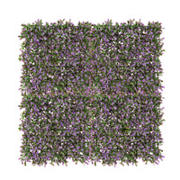 Panneau de feuillage 20 po x 20 po lavande artificielle 4 pièces