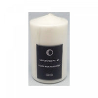 Chandelle pilier blanche non parfumée de 2,75 po x 5 po - ensemble de 2 chandelles