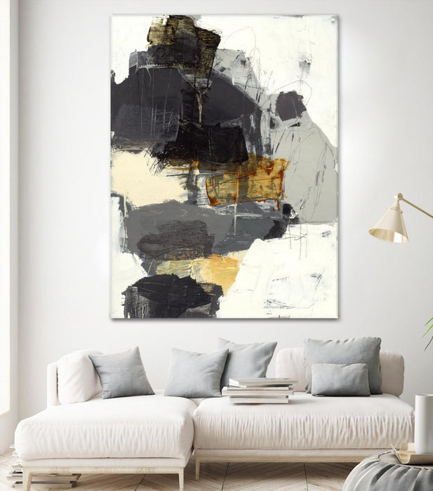 Œuvre d’art murale Giant Art « Monochrome Manta I » 72 x 54